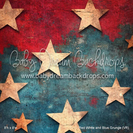 Red White and Blue Grunge (VR)