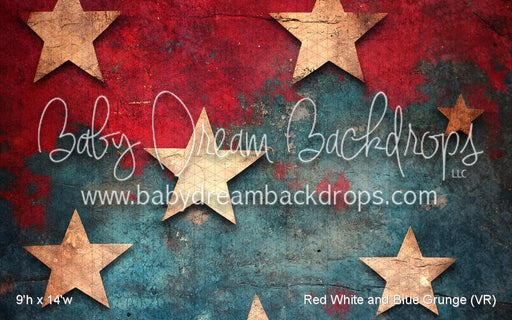 Red White and Blue Grunge (VR)