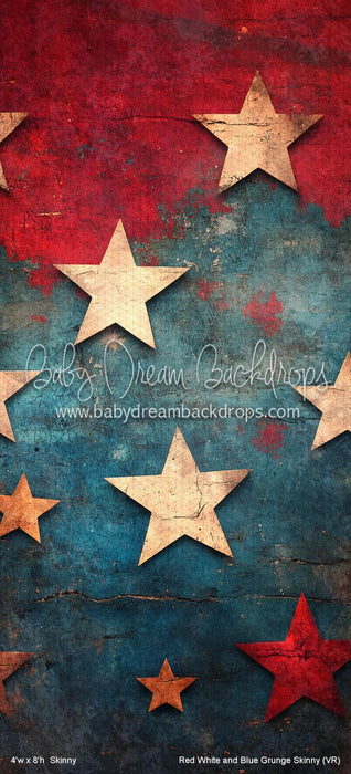 Red White and Blue Grunge Skinny (VR)