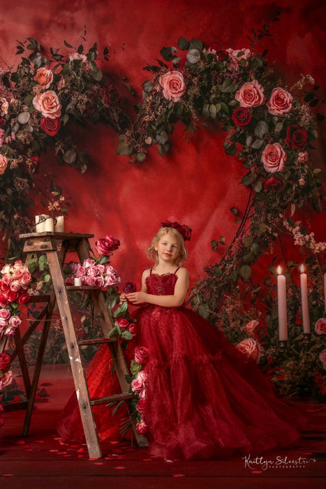 Red Rose Heart Arch (WM)