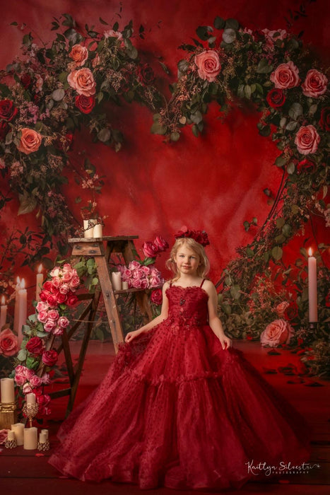 Red Rose Heart Arch (WM)