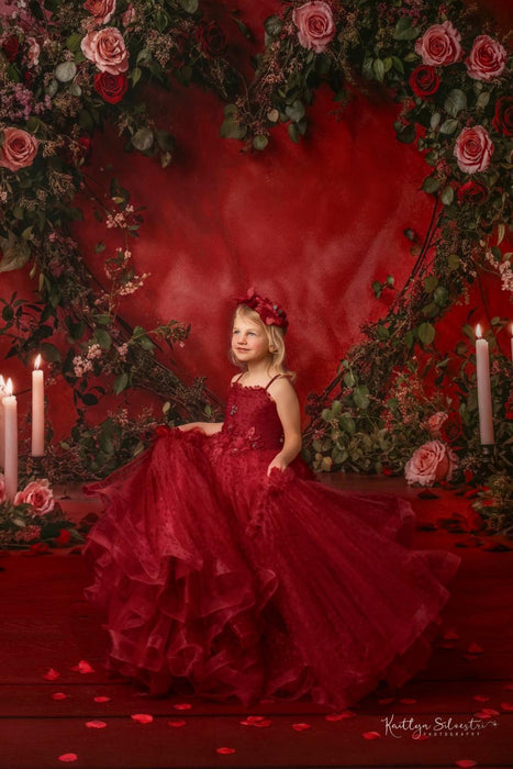 Red Rose Heart Arch (WM)