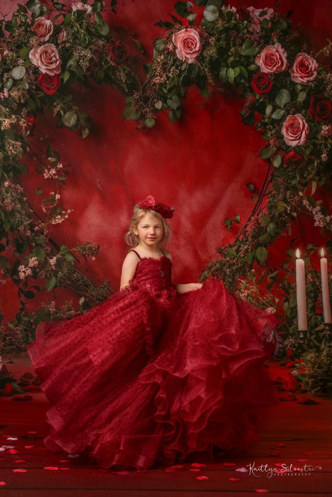 Red Rose Heart Arch (WM)