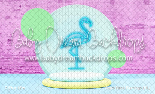 Retro Neon Flamingo (HL)
