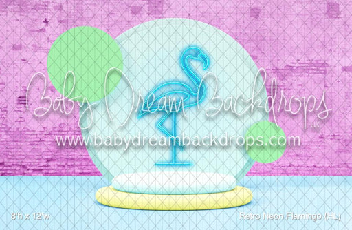 Retro Neon Flamingo (HL)