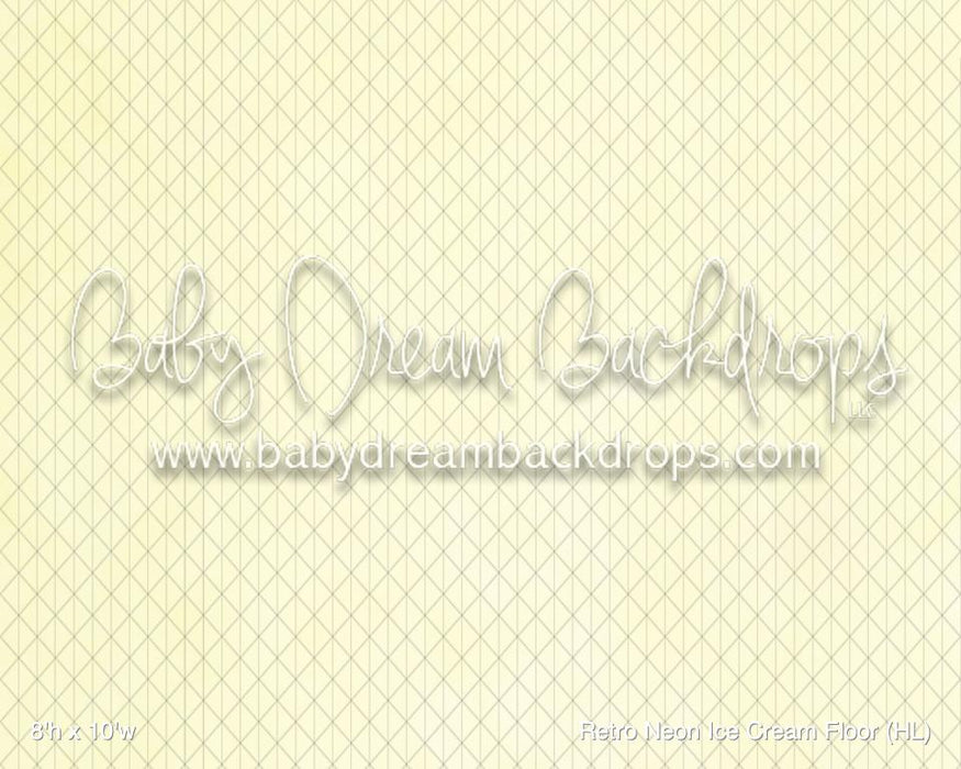 Retro Neon Ice Cream Fabric Floor (HL)
