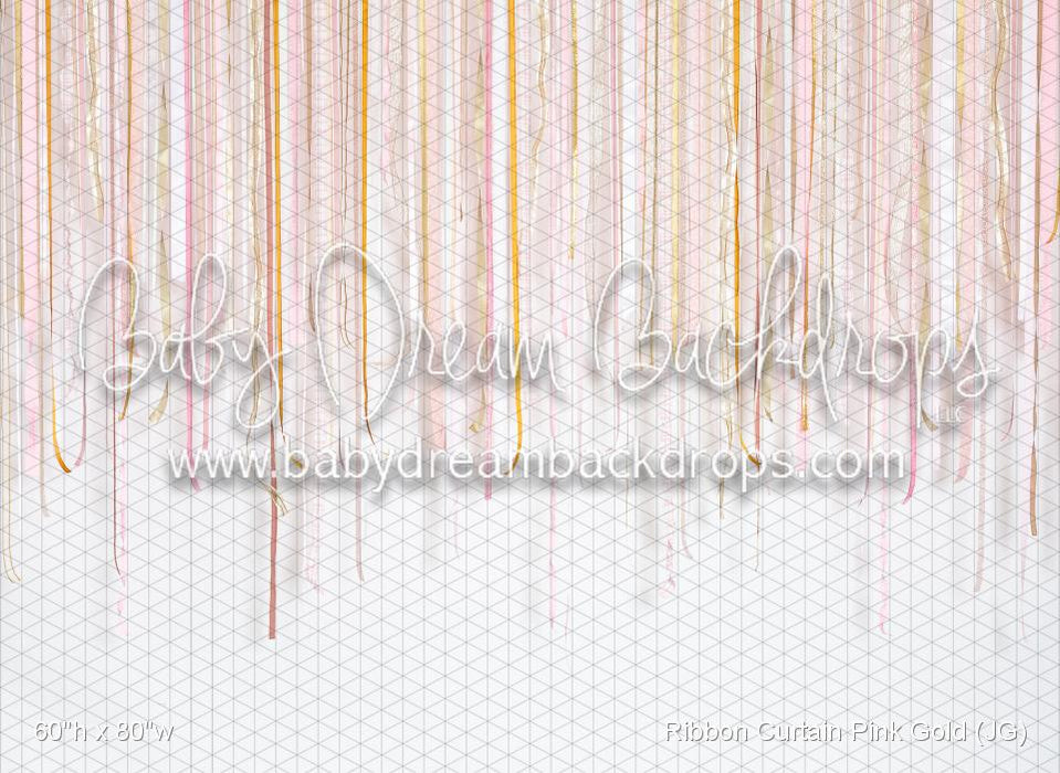 Ribbon Curtain Pink Gold (JG)