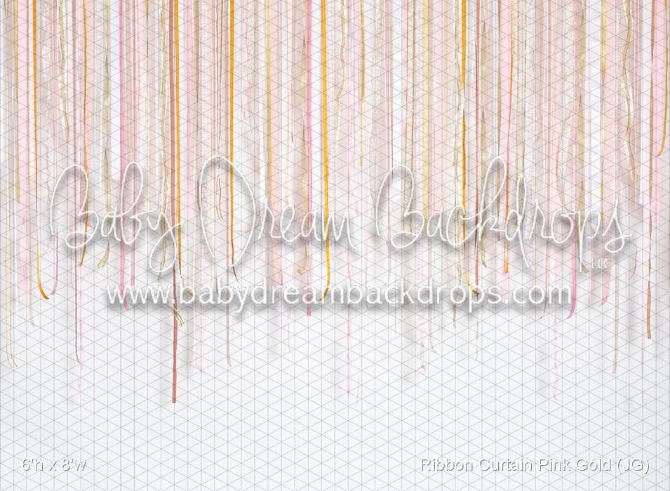 Ribbon Curtain Pink Gold (JG)