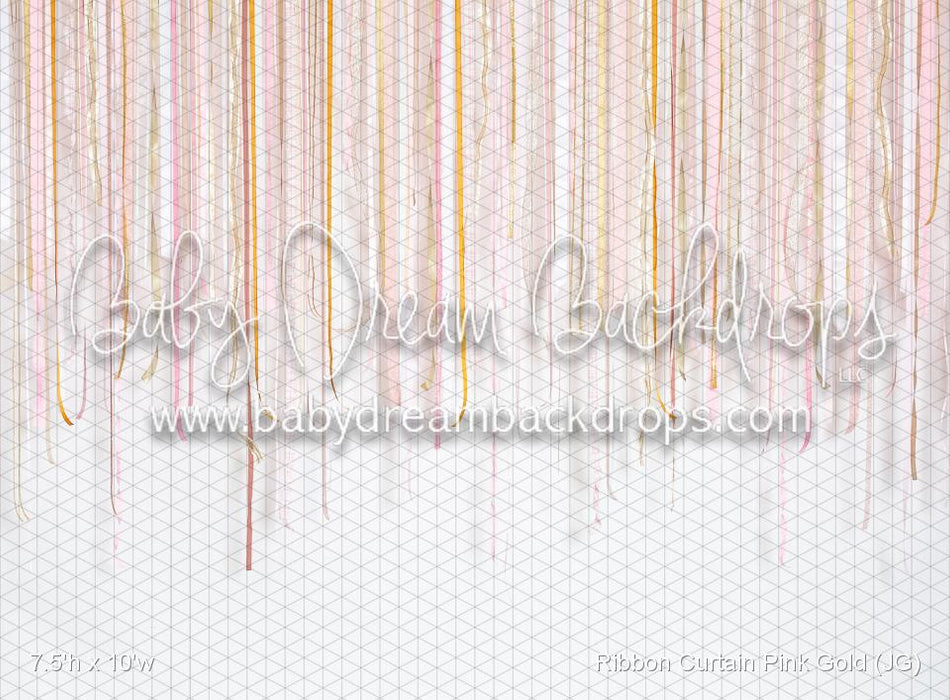 Ribbon Curtain Pink Gold (JG)
