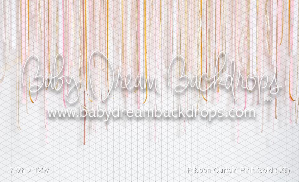 Ribbon Curtain Pink Gold (JG)