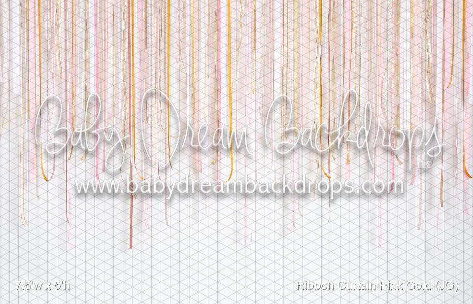 Ribbon Curtain Pink Gold (JG)