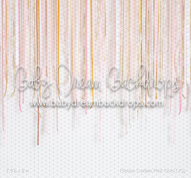 Ribbon Curtain Pink Gold (JG)