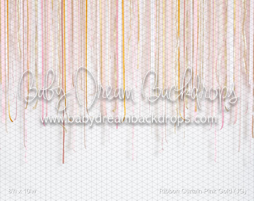 Ribbon Curtain Pink Gold (JG)