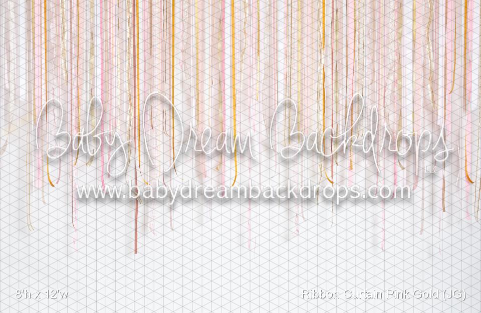 Ribbon Curtain Pink Gold (JG)