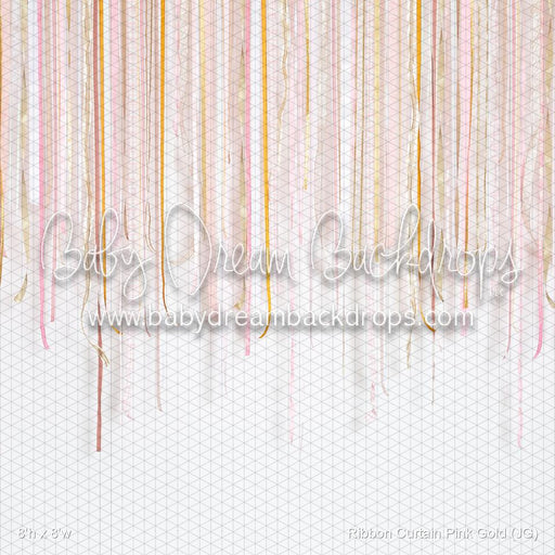 Ribbon Curtain Pink Gold (JG)