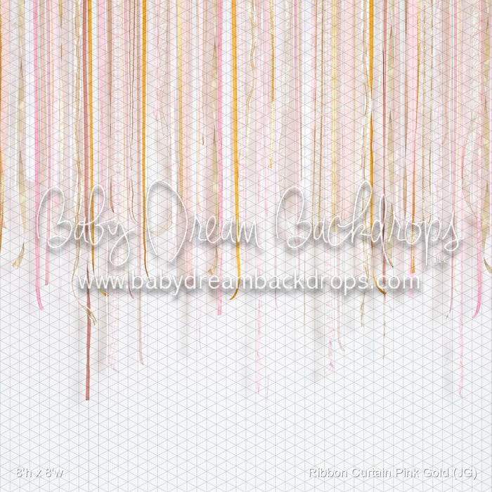 Ribbon Curtain Pink Gold (JG)