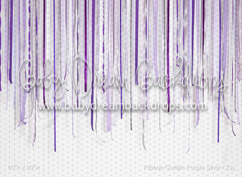 Ribbon Curtain Purple Silver (JG)