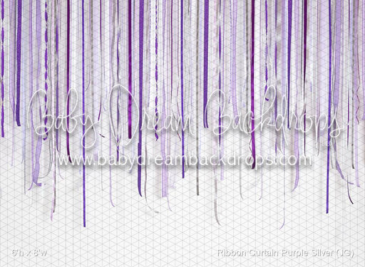 Ribbon Curtain Purple Silver (JG)