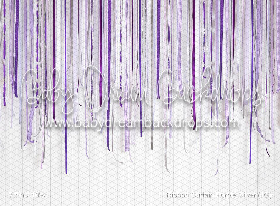 Ribbon Curtain Purple Silver (JG)