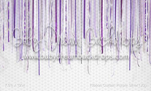 Ribbon Curtain Purple Silver (JG)