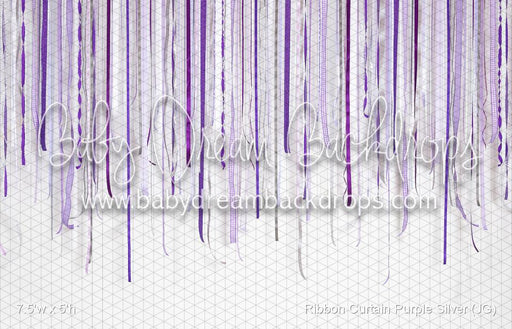 Ribbon Curtain Purple Silver (JG)