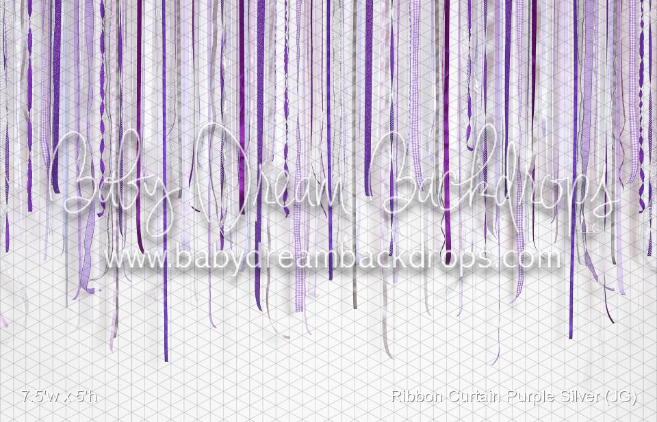 Ribbon Curtain Purple Silver (JG)