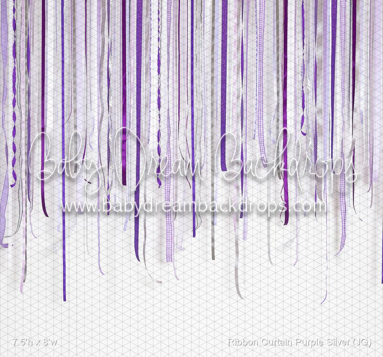 Ribbon Curtain Purple Silver (JG)