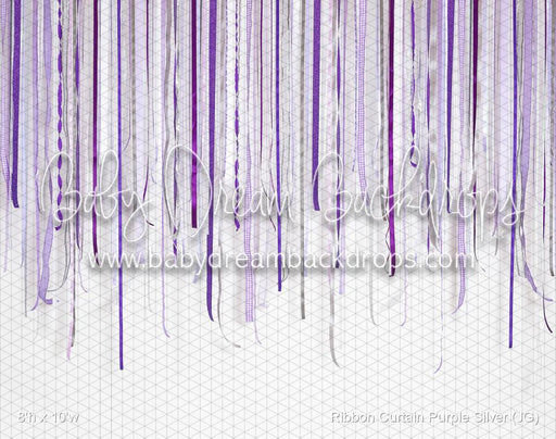 Ribbon Curtain Purple Silver (JG)