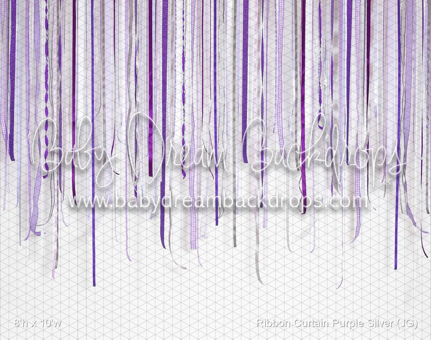 Ribbon Curtain Purple Silver (JG)