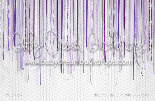 Ribbon Curtain Purple Silver (JG)