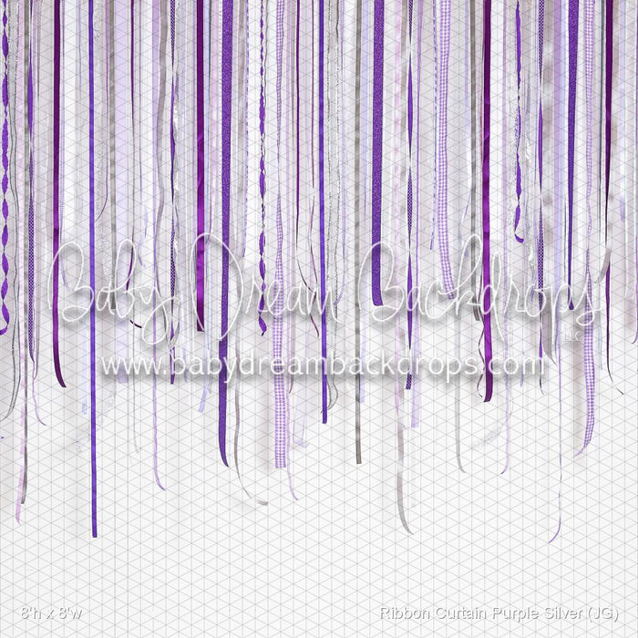 Ribbon Curtain Purple Silver (JG)