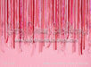 Ribbon Curtain Red Pink Heart on Pink (JG)