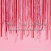Ribbon Curtain Red Pink Heart on Pink (JG)