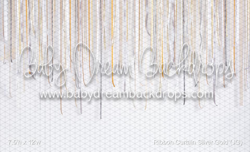 Ribbon Curtain Silver Gold (JG)
