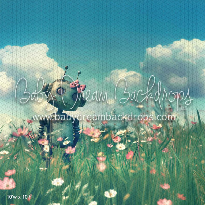 Robot in Flowers (WM)