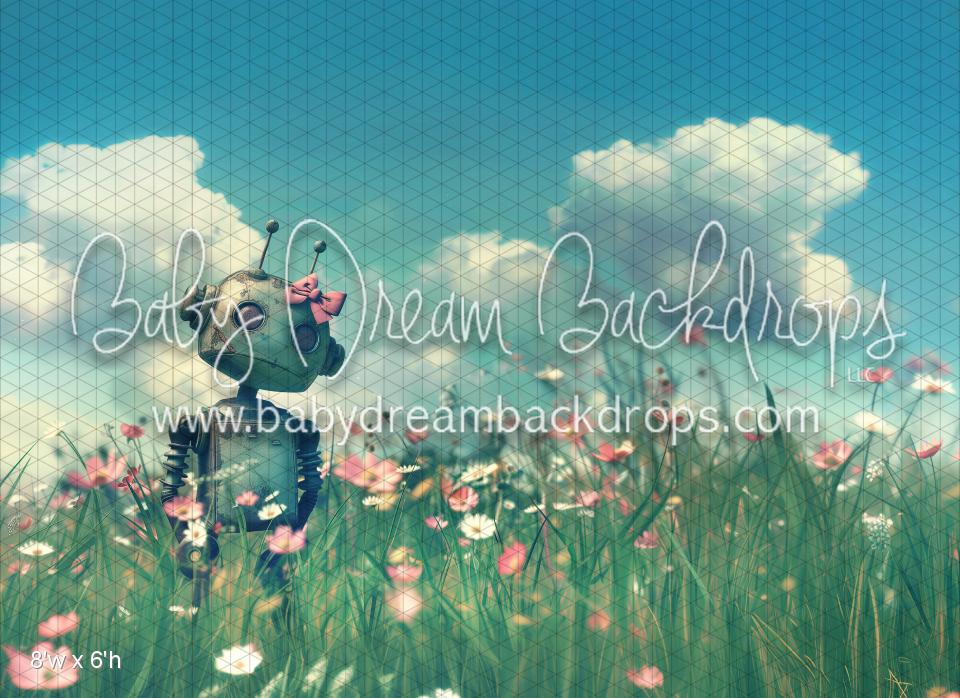 Robot in Flowers (WM)