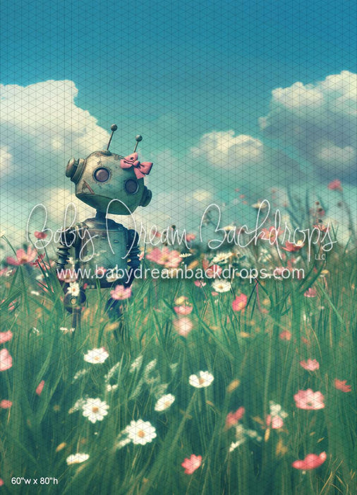 Robot in Flowers (WM)