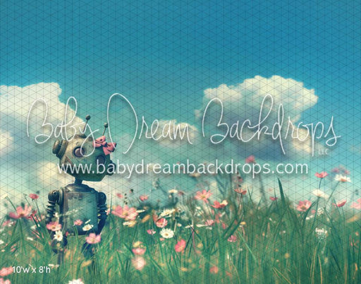 Robot in Flowers (WM)