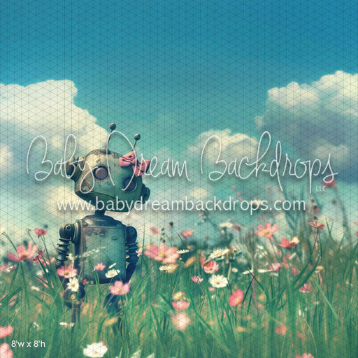 Robot in Flowers (WM)