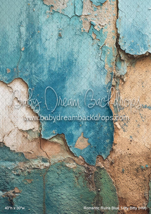 Romantic Ruins Blue 1 Itty Bitty (HM)