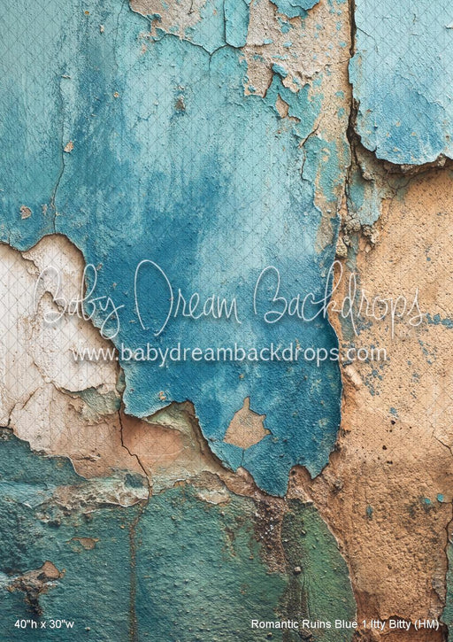 Romantic Ruins Blue 1 Itty Bitty (HM)