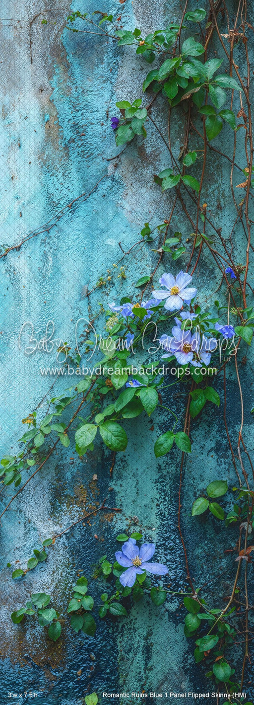 Romantic Ruins Blue 1 Panel Flipped Skinny (HM)