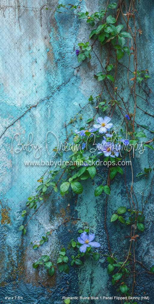 Romantic Ruins Blue 1 Panel Flipped Skinny (HM)