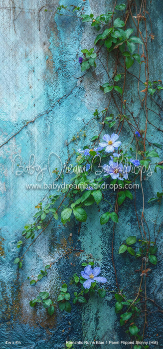 Romantic Ruins Blue 1 Panel Flipped Skinny (HM)