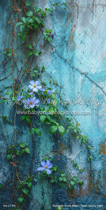 Romantic Ruins Blue 1 Panel Skinny (HM)