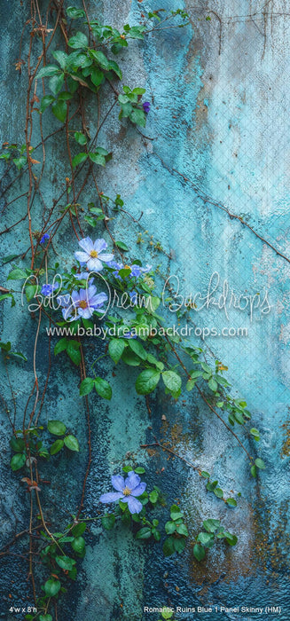 Romantic Ruins Blue 1 Panel Skinny (HM)