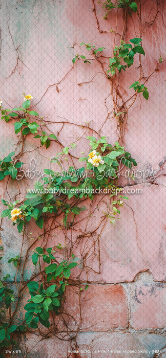 Romantic Ruins Pink 1 Panel Flipped Skinny (HM)