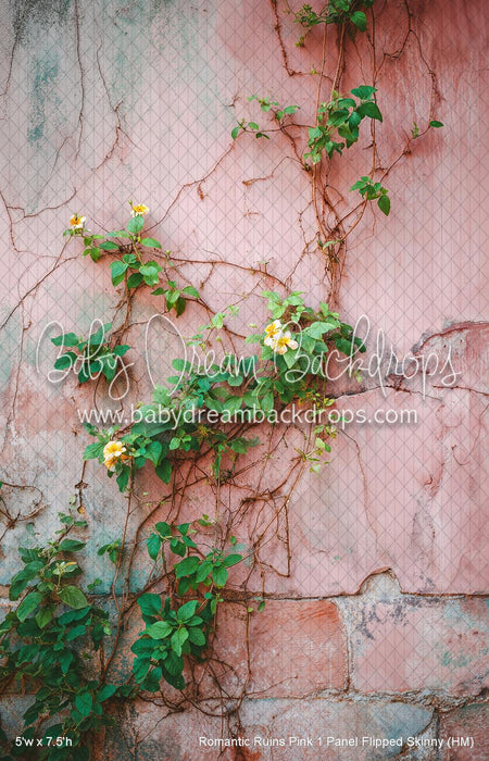 Romantic Ruins Pink 1 Panel Flipped Skinny (HM)