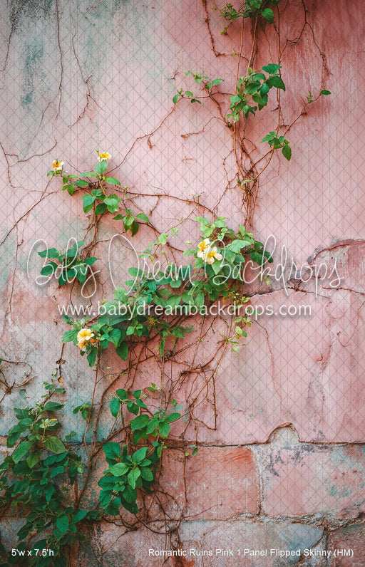 Romantic Ruins Pink 1 Panel Flipped Skinny (HM)
