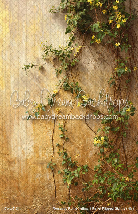 Romantic Ruins Yellow 1 Panel Flipped Skinny (HM)
